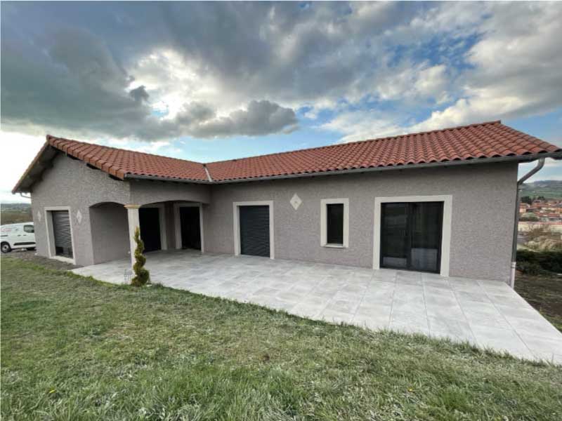 Enduit façade maison ancienne à Issoire